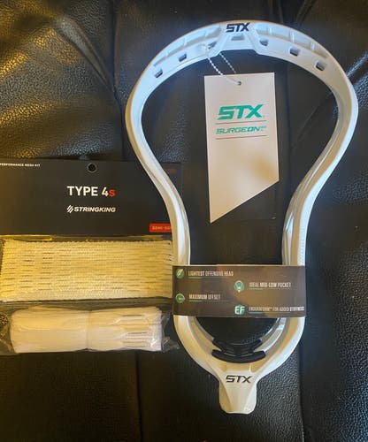 New! STX Surgeon 900 Lacrosse Head with Stringking 4s complete mesh kit valued at $35.99!!