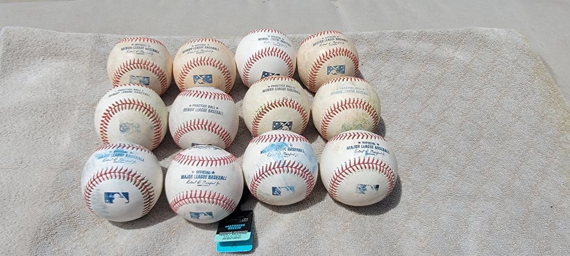 Used Rawlings Official Minor League Baseballs 12 Pack (1 Dozen)