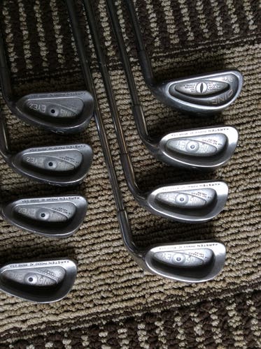 Used Men's Ping Right Handed Eye 2 Iron Set. Stiff Flex. 3-PW. READ DESCRIPTION