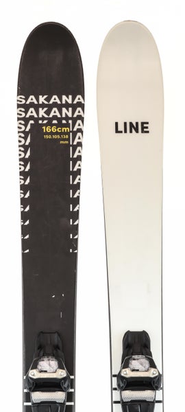 Used 2022 Line Sakana Demo Ski with Bindings Size 166 (Option