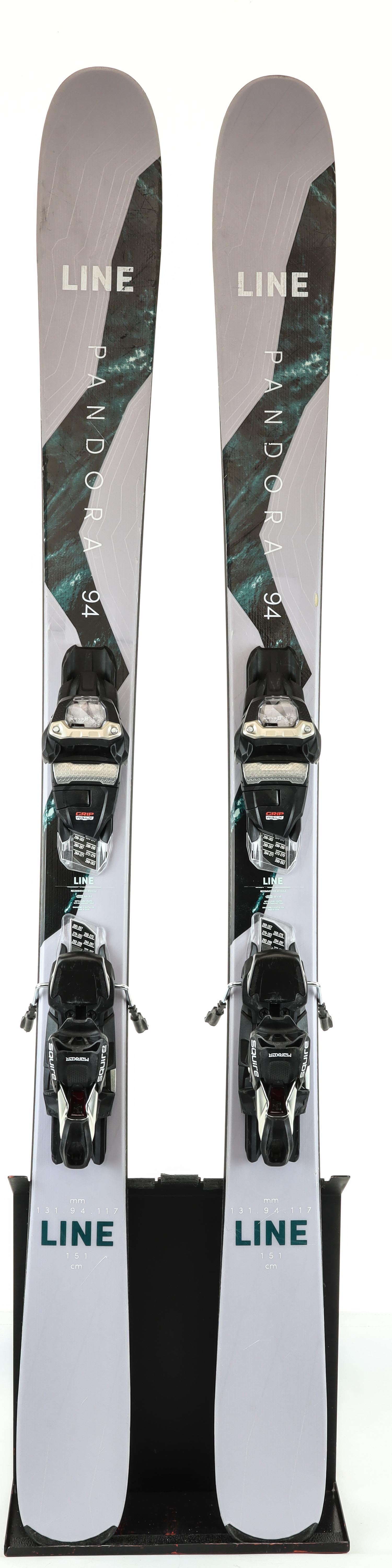 Used 2022 Line Pandora 94 Demo Ski with Bindings Size 151 (Option