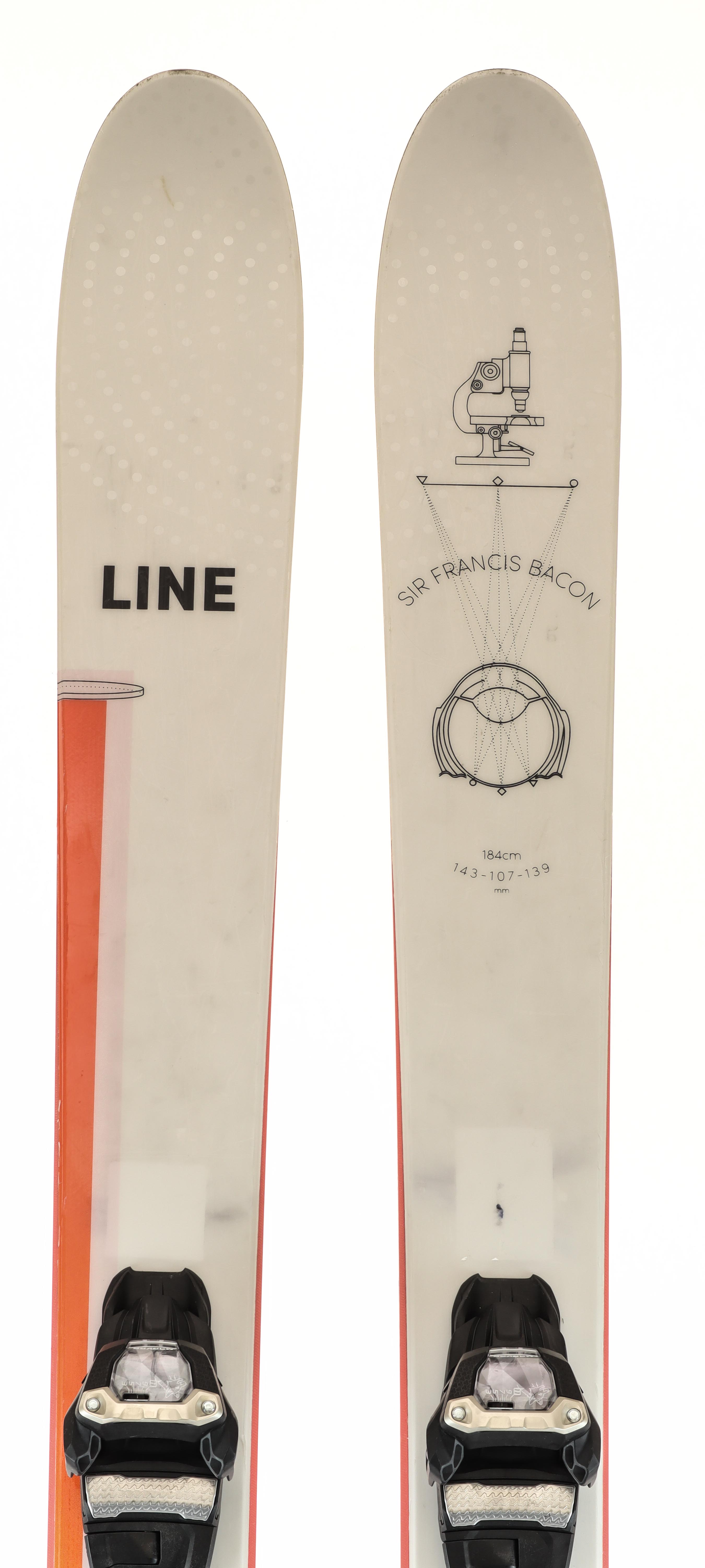 Used 2022 Line Sir Francis Bacon Demo Ski with Bindings Size 184