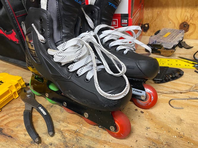 Used True  Pro Stock Size 8 2 Piece Hockey Goalie Skates