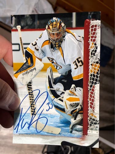 Pekka Rinne autographed photos