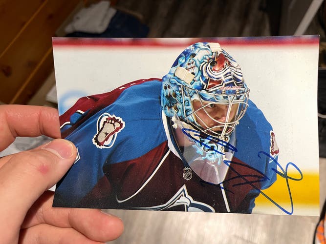 Semyon Varlamov autographed photo