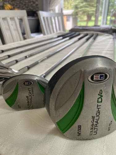 Used Left Hand US Kids Ultralight 57" Clubs (Full Set) Regular Flex 8 Pieces