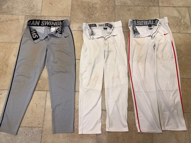 3 pairs Nike Dri fit baseball pants adult M