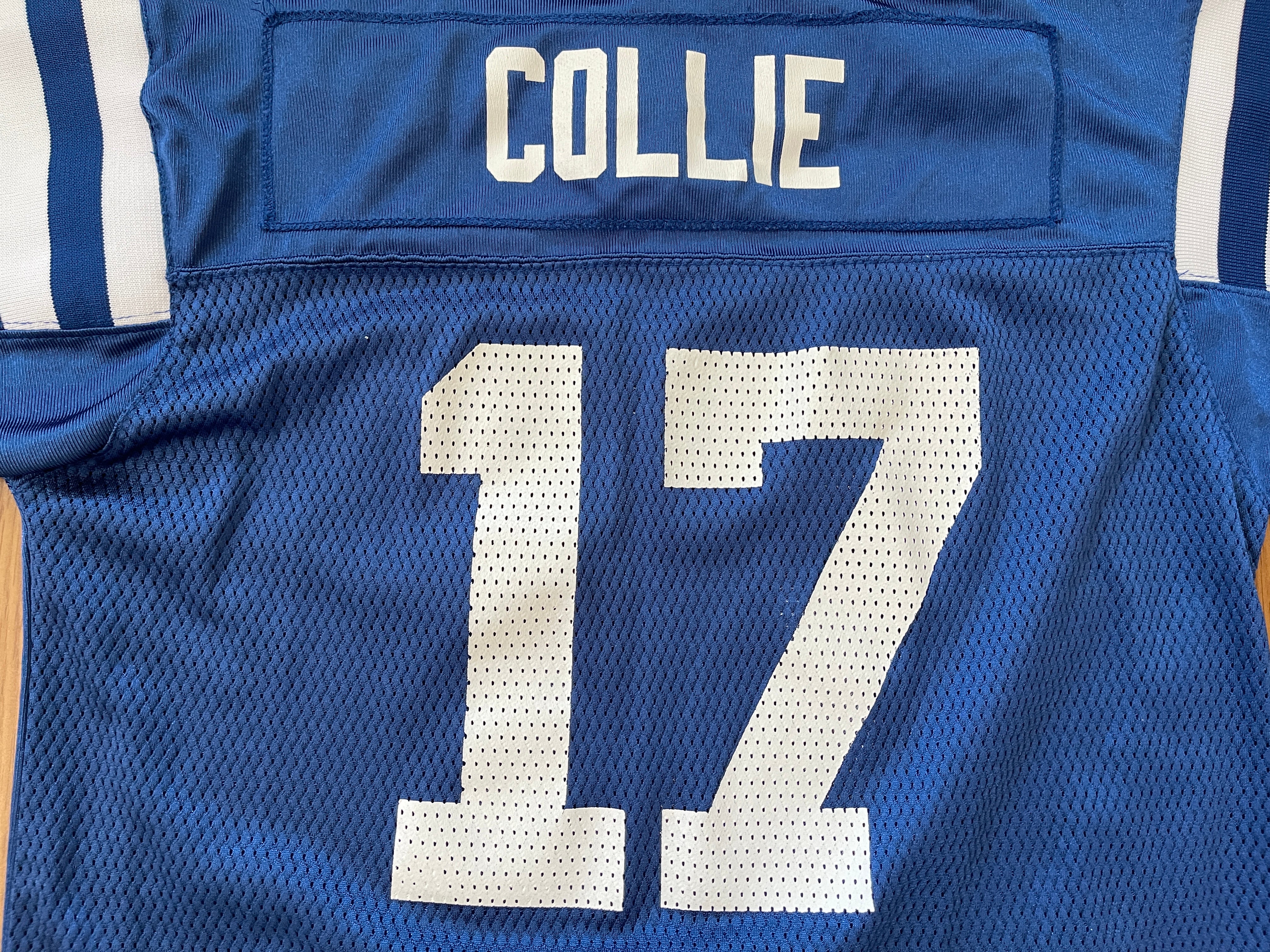 Vintage Indianapolis Colts # 17 Austin Collie On Field Football Jersey Size  52