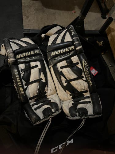 Used 34" Bauer Reactor 6 Goalie Leg Pads