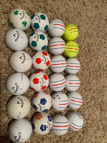 24 Callaway Chrome Soft Golf Balls