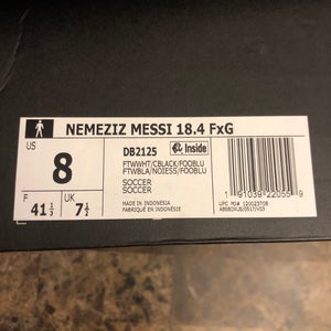 White Men's Molded Cleats Adidas Nemeziz Cleats