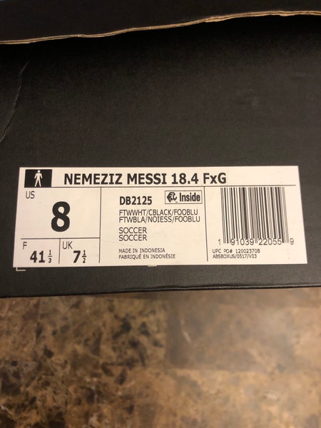 White Men's Molded Cleats Adidas Nemeziz Cleats