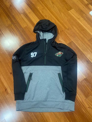 Kirill Kaprizov TEAM PLAYER ISSUE Minnesota Wild Fanatics Authentic Pro Hoodie M
