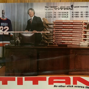 Mike Bossy- Titan stick poster(1983)