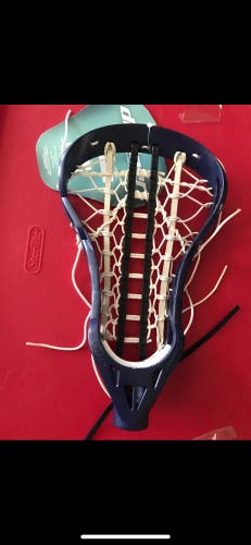 Navy blue girls lacrosse head new strung