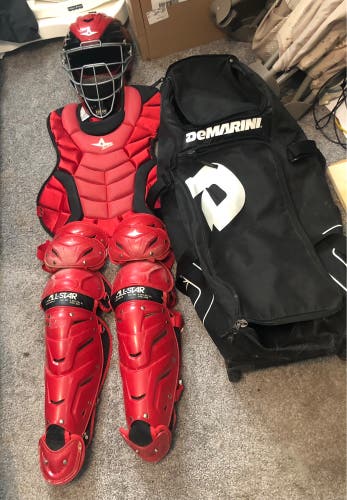 All Star System 7 Catcher's Set & Demarini Bag