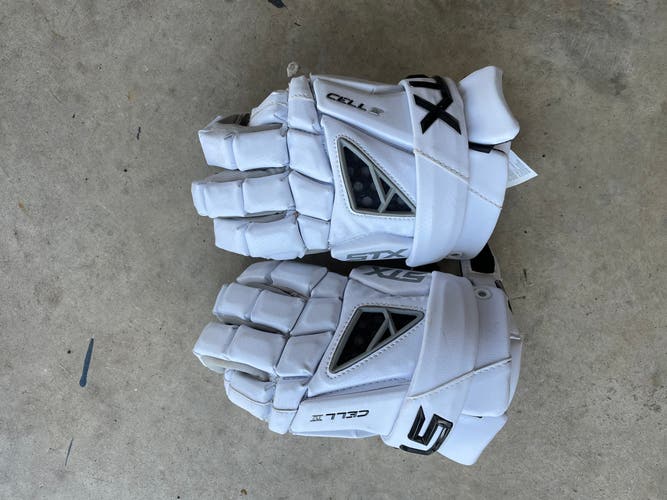 Used STX 13" Cell IV Lacrosse Gloves