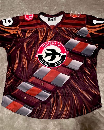 Orange Used Size 56  Pro Stock Jersey