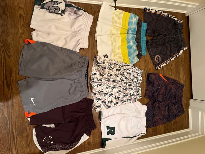 8 Pairs Of Youth Lacrosse Shorts