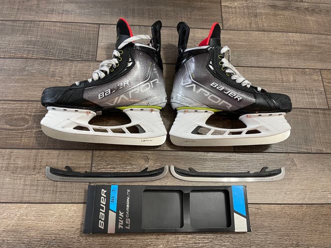 Size 7.5 Fit 2 Carbonlite Hyperlite Bauer Vapor Hockey Skates Regular Width Senior Used