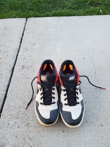 Red Used Adult Size 8.0 (Women's 9.0) Metal Nike Huarache