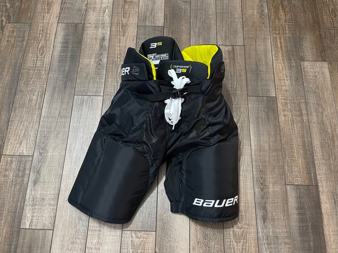 *LIKE NEW* 3S Supreme Large Bauer Hockey Pants Senior Used Black +1