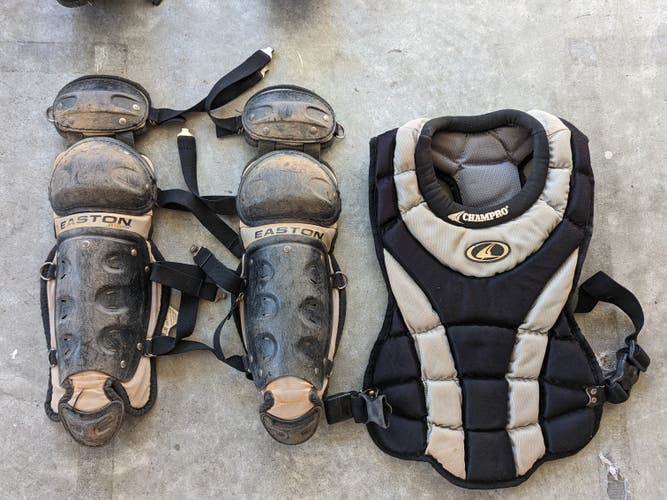 Used Catcher's Set with 2 sets of shins (11.5" & 13")