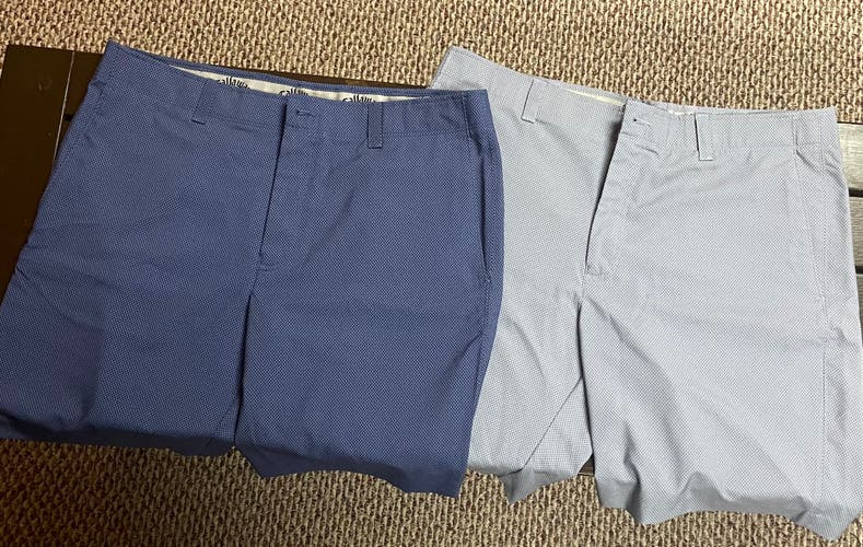 2 Pair- Callaway Golf Shorts Size 38