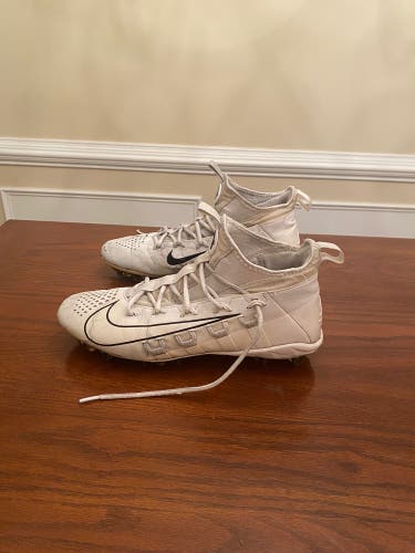 White Men's Size 11 (Women's 12) Nike Huarache 6 Lacrosse Cleats