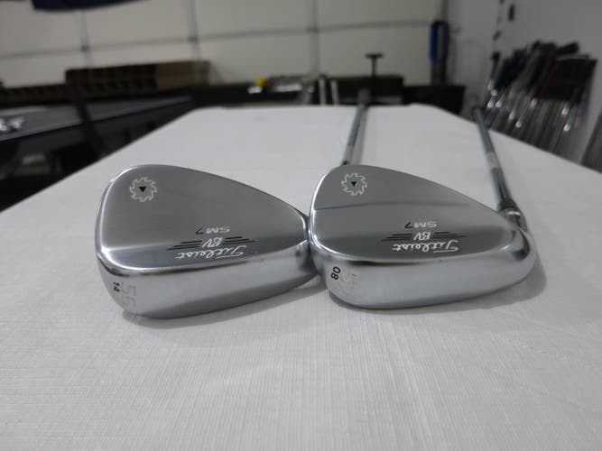 Titleist Vokey SM7 Tour Chrome Wedge Set - 52* - 56* - Dynamic Gold Steel - LH
