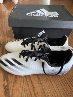 White New Unisex Size 10 (Women's 11) Adidas X Ghosted+ Cleats