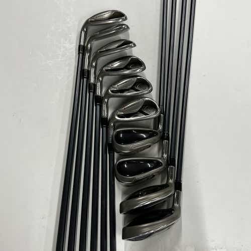 Used Adams Left Handed Idea Hybrid Tech Os 3i-sw Regular Flex Graphite Shaft Iron Sets