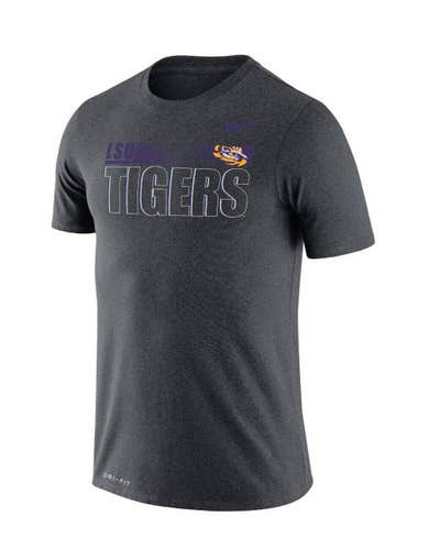 NWT nike Men's L/large LSU tigers team issue Dri-Fit Legend tee/T-shirt