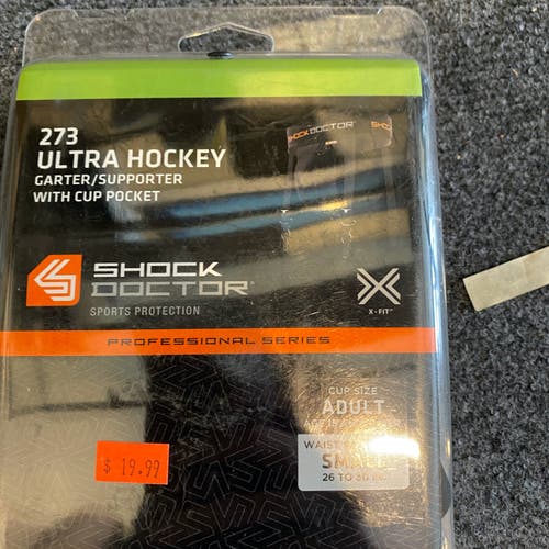 Small 273 Ultra Hockey Garter/Supporter With Cup Pocket New