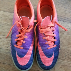Orange Used Men's Size 9.5 (Women's 10.5) Indoor Nike Hypervenoms Cleats