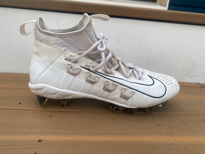 White Adult Detachable Cleats High Top Huarache