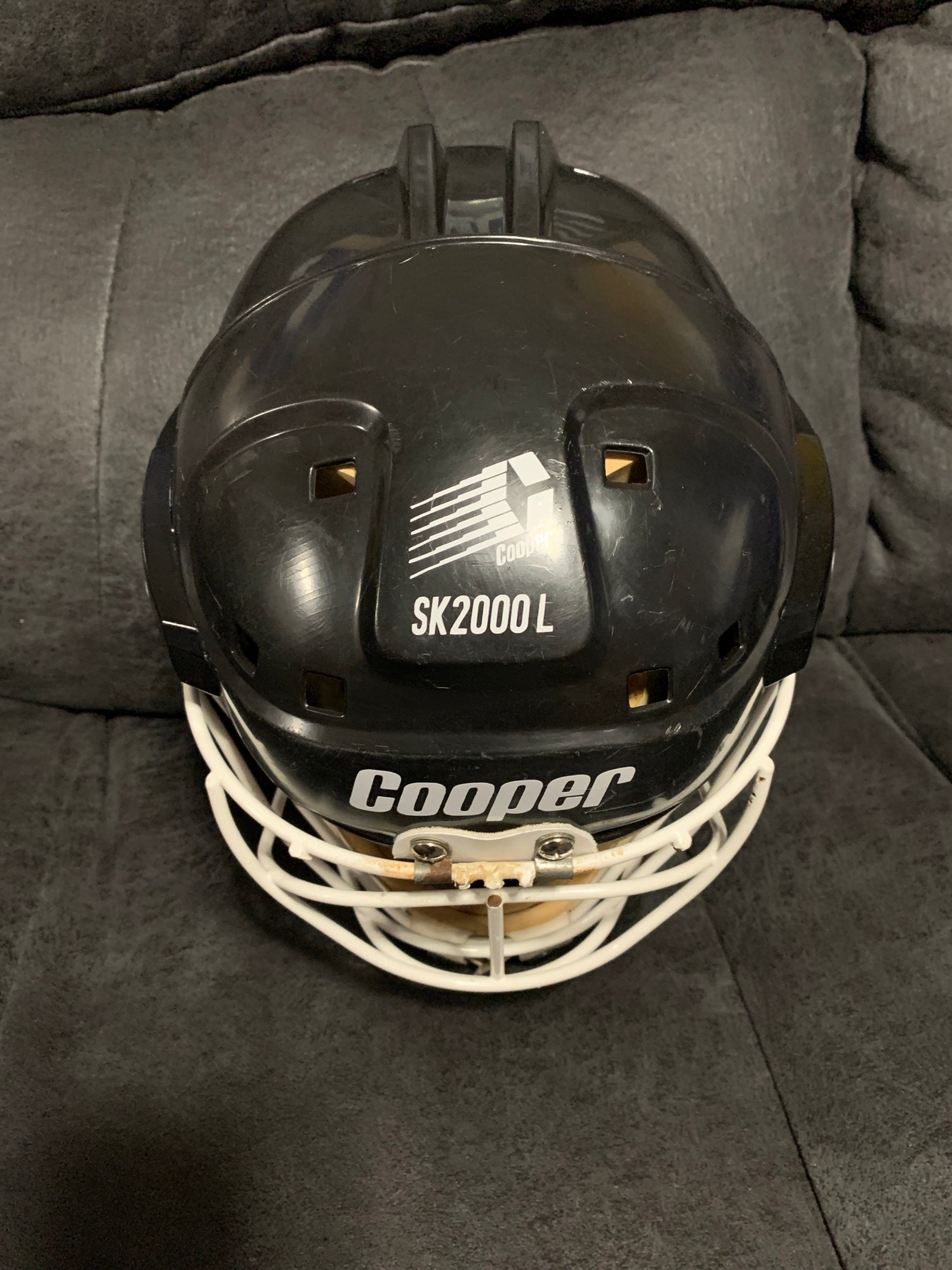Details about   Cooper SK2000 M w/ Shield Mask Cage Black Hockey Helmet Vintage 