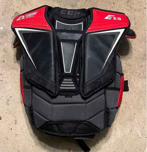 Used Small CCM  Extreme Flex Shield E2.9 Goalie Chest Protector