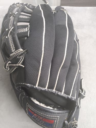 Used Left Hand Throw Outfield Pro series Baseball Glove 12.5"
