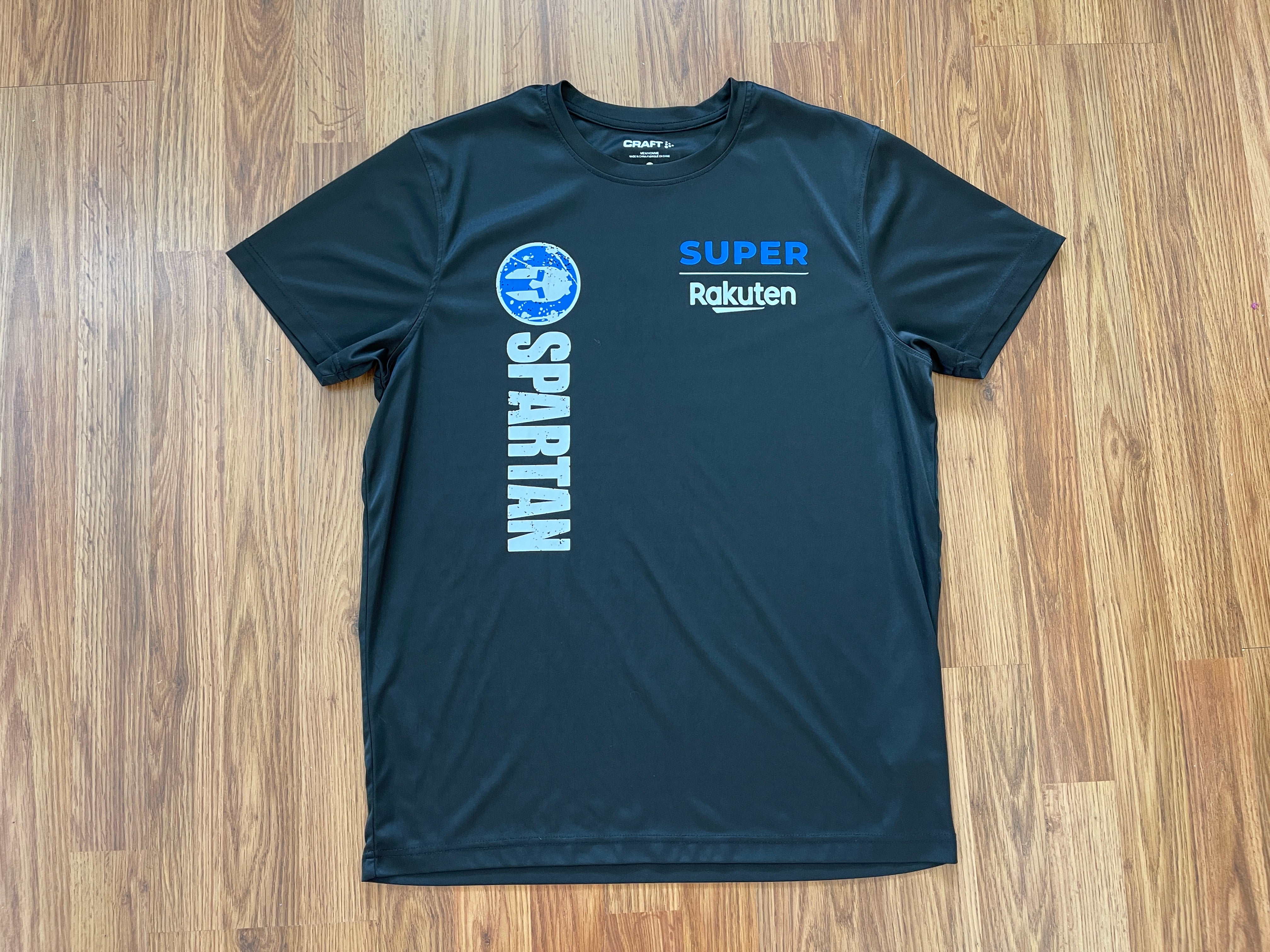 NEW men's Reebok Spartan Race 2016 super Finisher Trifecta Running Shirt S 