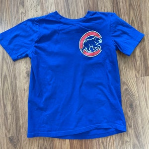 Chicago Cubs Addison Russell #27 MLB BASEBALL Boys Size M Kids Jersey T Shirt!