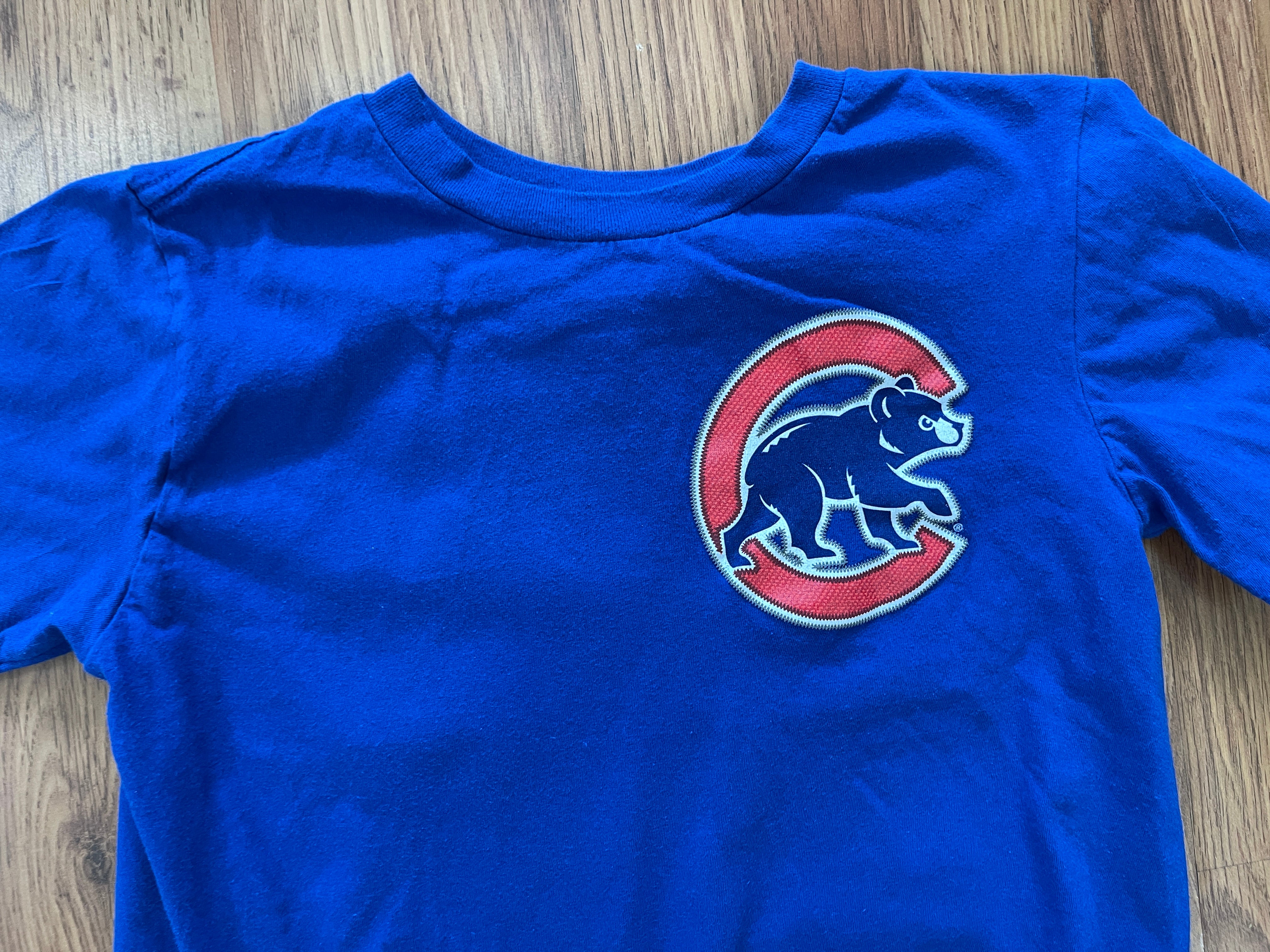 Chicago Cubs Shirt Russell Athletics MLB Baseball Blank Jersey Royal Blue  2XL