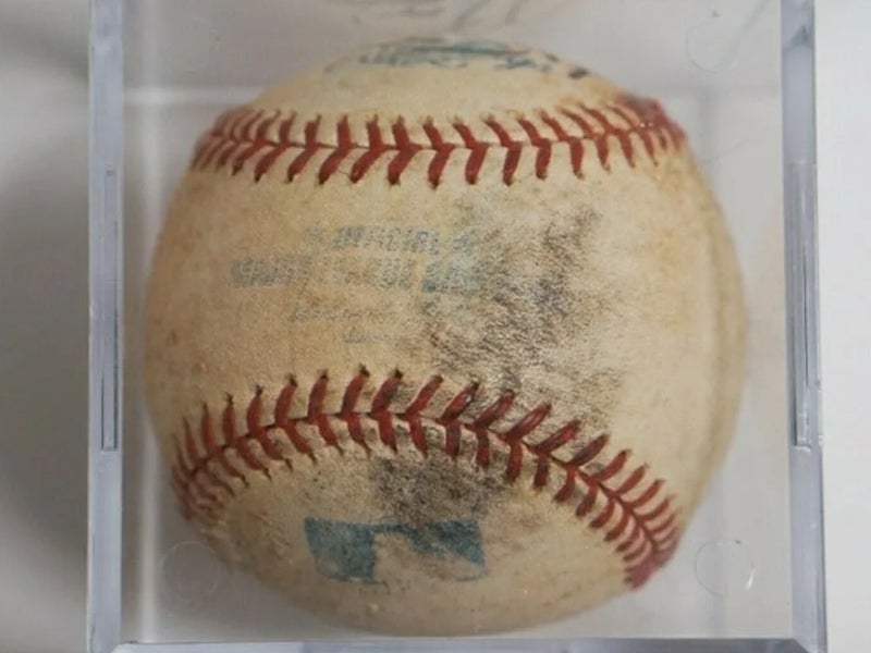 Nate Robertson Autographed Game Used Official Detroit Tigers