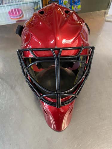 Bauer Concept C1 Goalie Mask Red Kevlar/Carbon Fiber Senior