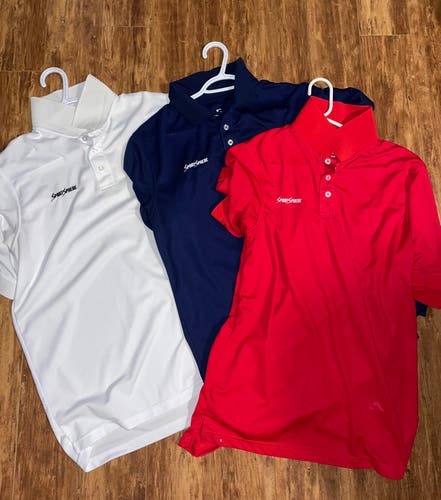 3 Pack Of Mens Golf Shirts - Size Medium