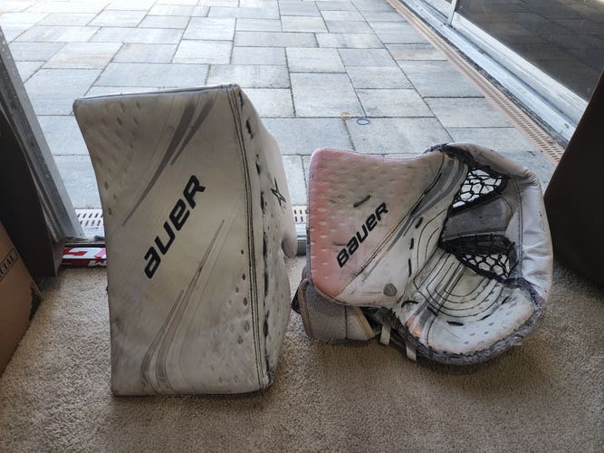 Used Bauer Regular 2X Pro Glove and Blocker