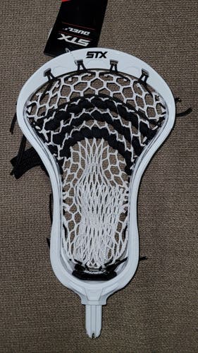 New STX Duel 2 Head, Strung, String Kings 4s Mesh