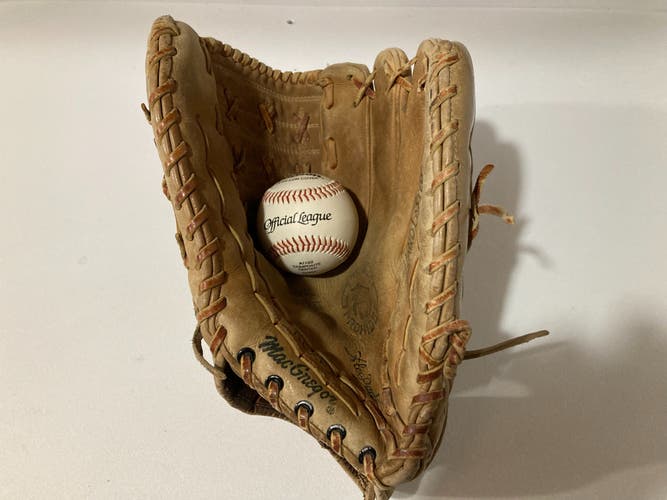 Used Right Hand Throw Outfield Baseball Glove