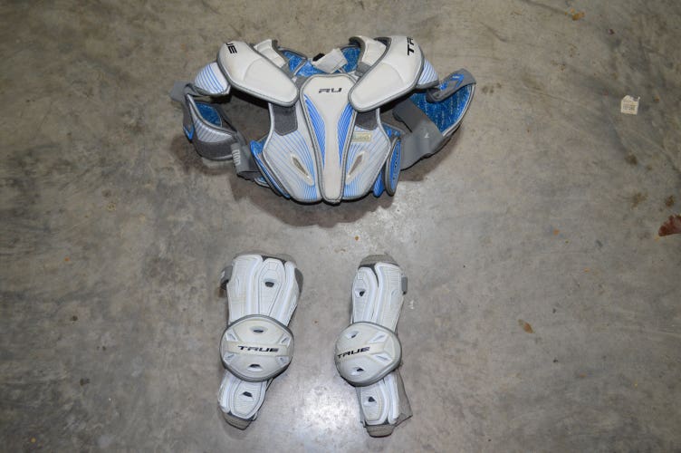 Used  True Frequency Shoulder & Arm Pads & Gloves