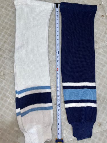 Brand New University Of Maine Home/away Senior Large Socks